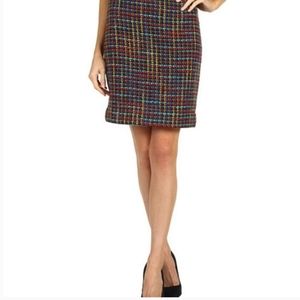 Kate Spade multicolor tweed skirt 10